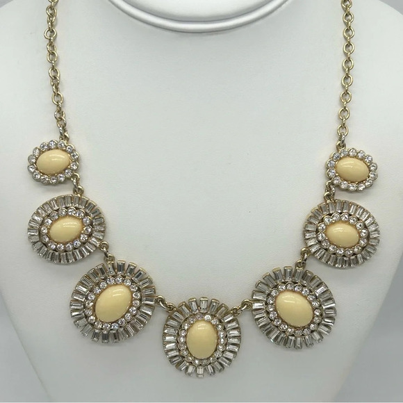 Kate Spade Capri Cream and Jeweled Baguette Necklace - Picture 1 of 3